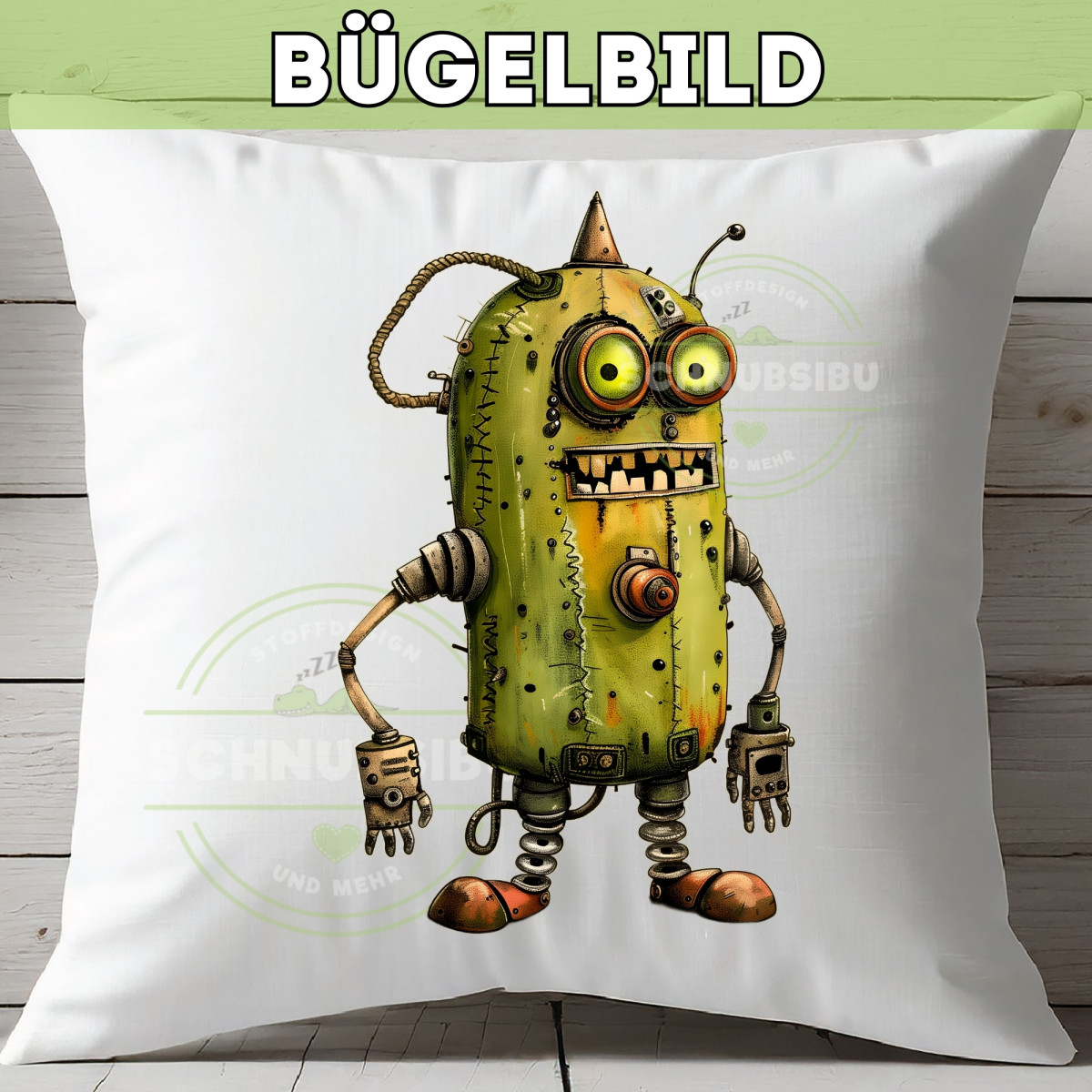 Bügelbild Steampunk Robot